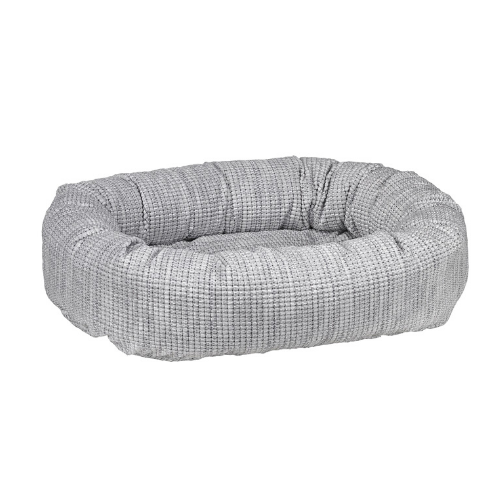 Bowsers Chenille Nesting Donut Bolster Dog Bed — Glacier