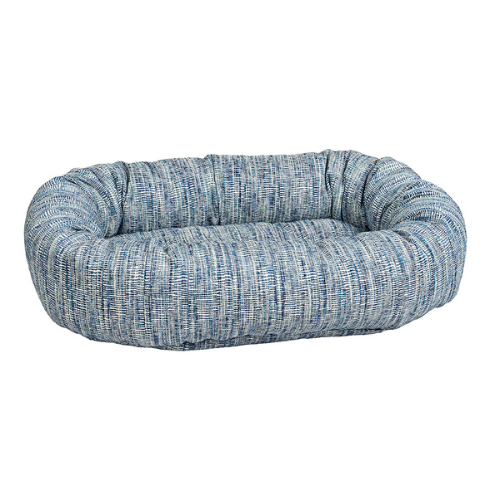 Bowsers Pet Chenille Nesting Donut Bolster Dog Bed — Portofino