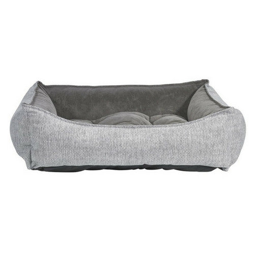 Bowsers Scoop Bolstered Dog Bed — Allumina MicroLinen Thunder MicroVelvet