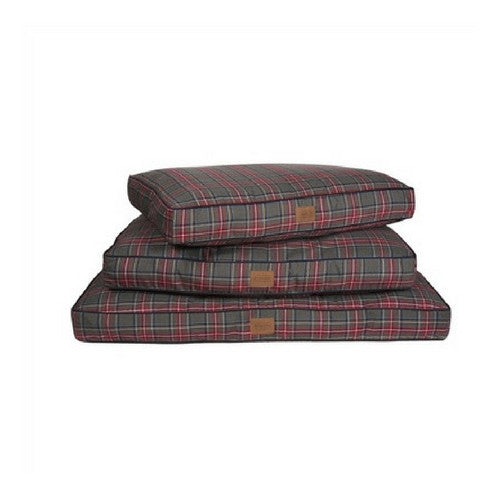 Carolina Pet Company Classic Pendleton Napper Dog Bed — Grey Stewart Stack of Sizes