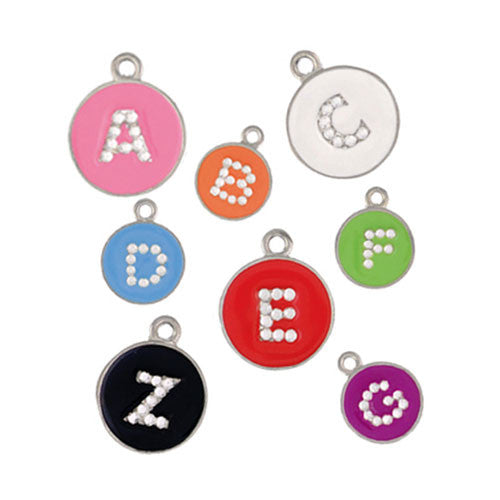 Cleopetra Swarovski Crystal Alphabet Initial Dog ID Tags