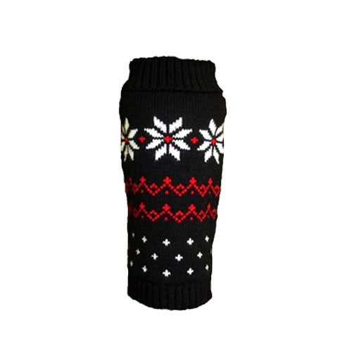 Dallas Dog Fair Isle Snowflake Acrylic Dog Sweater