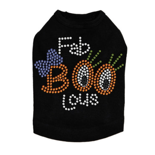 Dog In The Closet Fab-BOO-lous Rhinestone Halloween Dog Tank Shirt