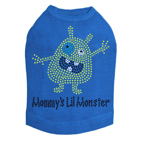 Dog In The Closet Mommy's Lil Monster Rhinestone Dog Tank Shirt