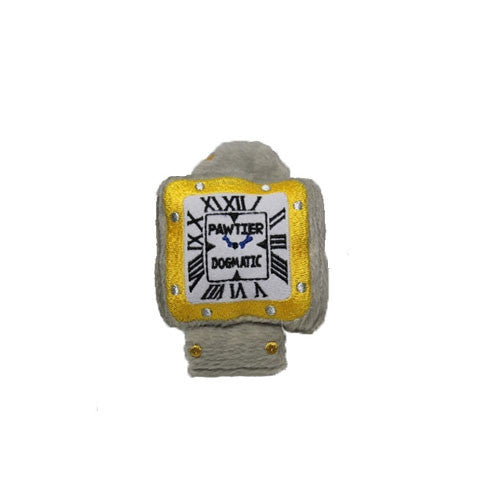 Haute Diggity Dog Pawtier Watch Designer Plush Dog Toy