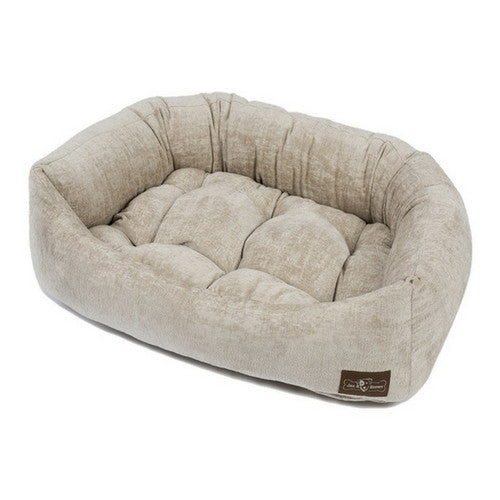 Jax & Bones Plush Crushed Velvet Napper Dog Bed — Tuscany Champagne