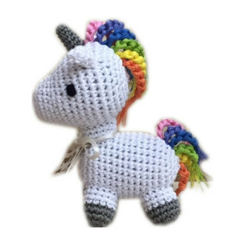 Unicorn Mirage Pet Products Knit Knacks Organic Cotton Dog Squeaky Toy