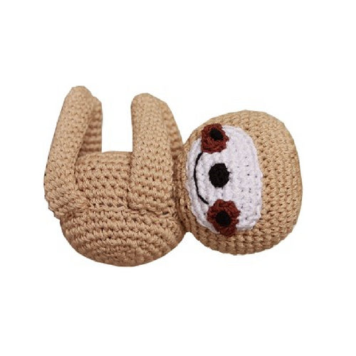 Baby Sloth Mirage Pet Flys Knit Knacks Organic Cotton Dog Squeaky Toy