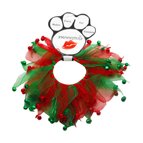 Christmas Bells Fuzzy Wuzzy Smoocher Dog Neckwear