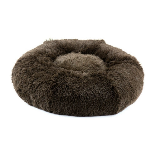 Susan Lanci Designs Plush Nesting Dog Bed — Shag Chocolate