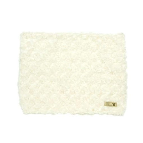 Susan Lanci Designs Plush Blanket — Curly Sue Ivory