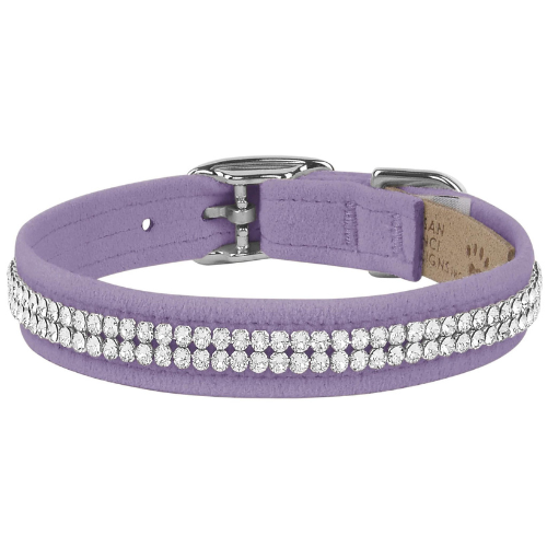 Susan Lanci Designs Giltmore 2 Row Crystal Collar — French Lavender