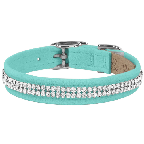 Susan Lanci Designs Giltmore 2 Row Swarovski Crystal Collar — Tiffi Blue