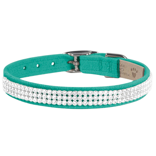 Susan Lanci Designs Giltmore 3 Row Collar — Bimini Blue