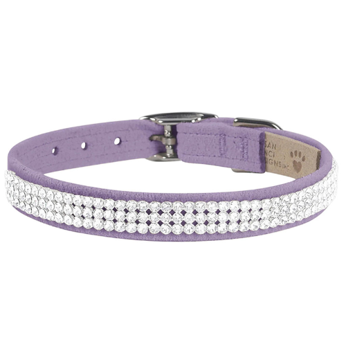 Susan Lanci Designs Giltmore 3 Row Crystal Collar — French Lavender