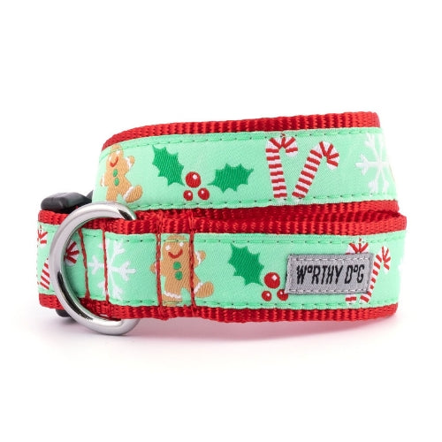 The Worthy Dog Gingerbread Holiday Dog Collar