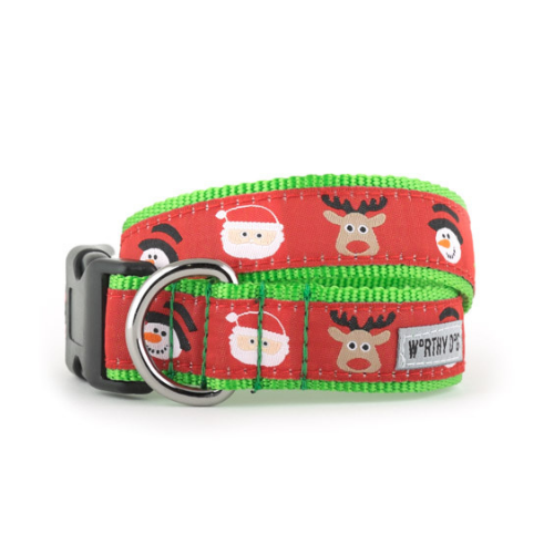 The Worthy Dog Merry Christmas Holiday Dog Collar