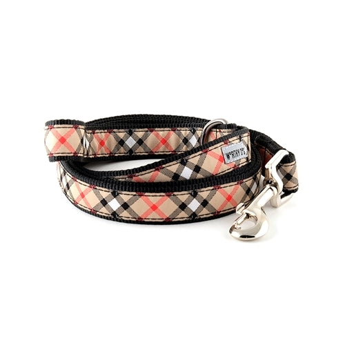 The Worthy Dog Plaid Ribbon Nylon Dog Lead