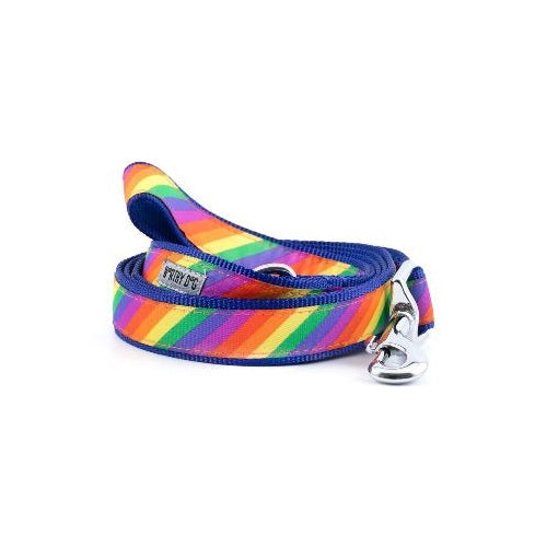 The Worthy Dog Rainbow Ribbon Nylon Lead