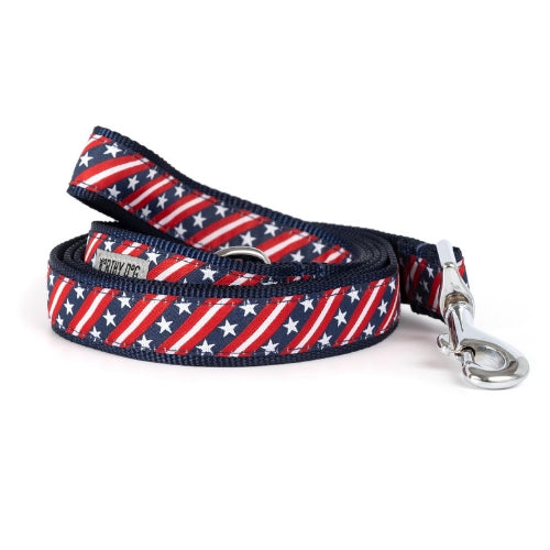 The Worthy Dog Stars and Stripes Ribbon Nylon Lead